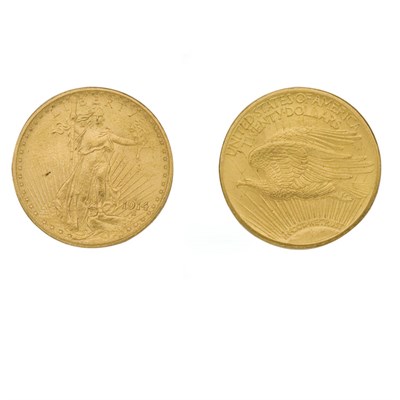 Lot 523 - 1914 S $20 St. Gaudens