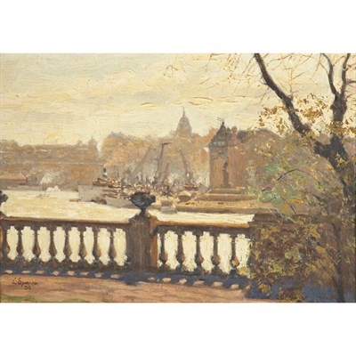 Lot 33 - Louis Sparre Swedish, 1863-1964 View of Prague,...
