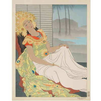 Lot 424 - Paul Jacoulet (1902-1960) APRES LA DANSE;...