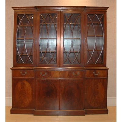 Lot 234 - George III Style Mahogany Butler's Breakfront...
