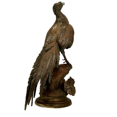 Lot 348 - Bronze Figure of a Pheasant After a model by...
