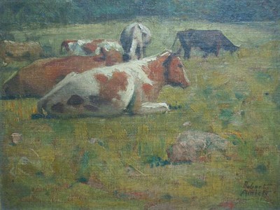 Lot 1 - Robert Wesley Amick American, 1879-1969 Cows...