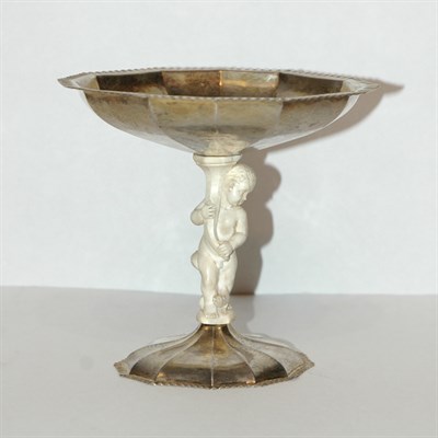 Lot 176 - Continental Silver Gilt and Carved Ivory...
