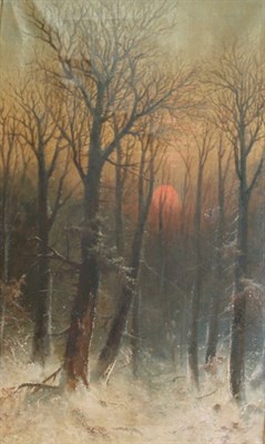 Lot 35 - American School 19th Century Winter Evening,...
