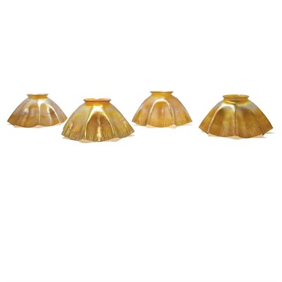 Lot 420 - Assembled Set of Four Tiffany Favrile Glass...