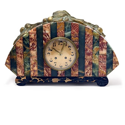 Lot 432 - French Art Deco Gilt-Bronze Mounted Onyx and...