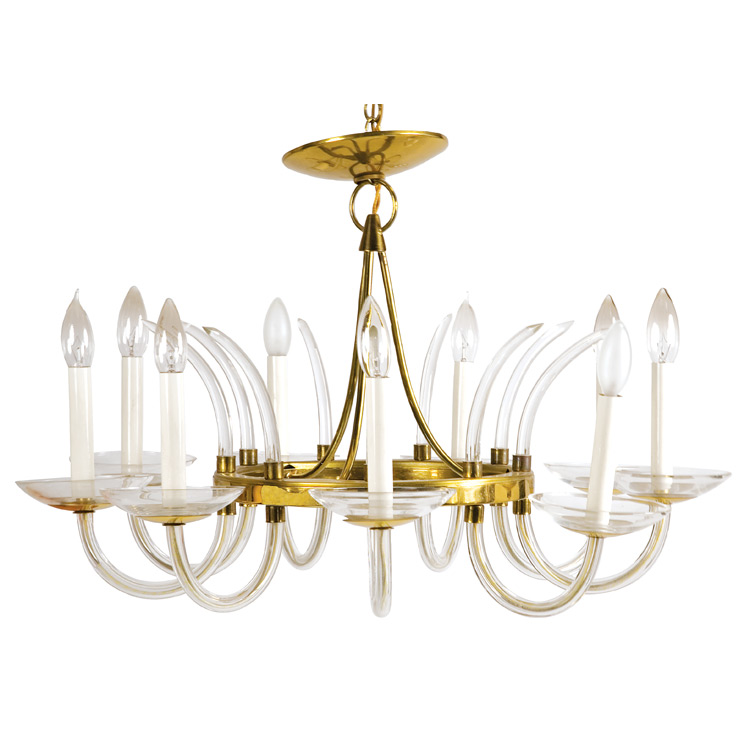 Lot 153 - Nine-Light Chandelier Germany, circa 1960...