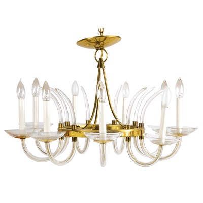 Lot 153A - Nine-Light Chandelier Germany, circa 1960...