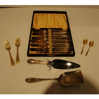 Lot 390 - J. E. Caldwell Sterling Silver Gilt Partial...