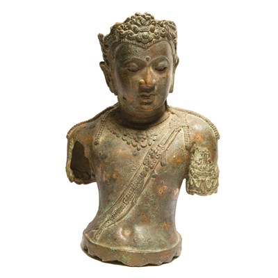 Lot 118 - Chinese Tang Dynasty Style Bronze Bust of a...