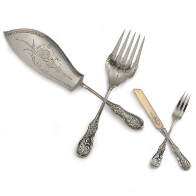 Lot 151 - Tiffany & Co. Sterling Silver Fish Serving Set...