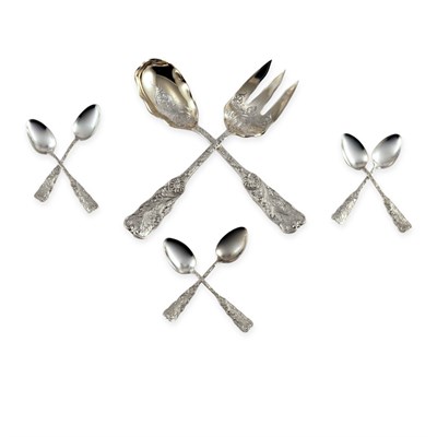 Lot 323 - Gorham Sterling Silver Serving Fork and Spoon...