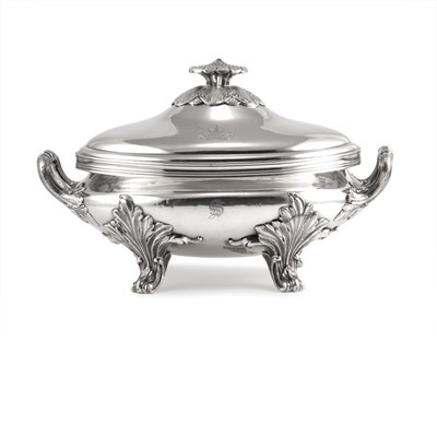 Lot 347 - Sheffield Silver Plated Soup Tureen...