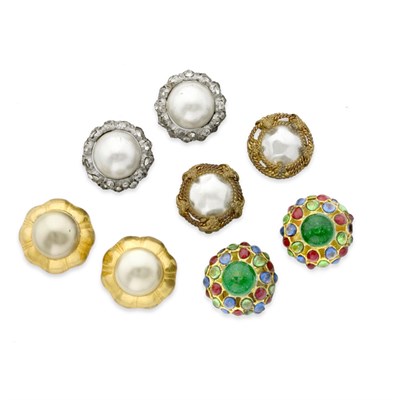 Lot 148 - Four Pairs of Chanel Earrings 1950s/1960s...