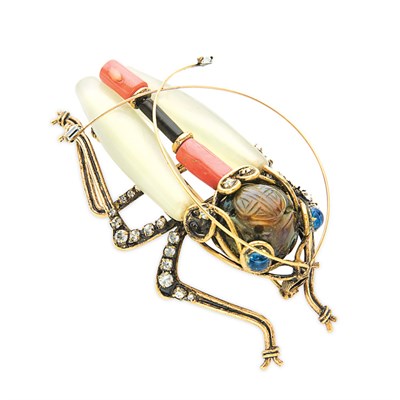 Lot 333 - Iradj Moini Cockroach Brooch Darkened...