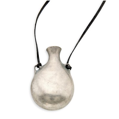 Lot 293 - Elsa Peretti Style Silver Metal Perfume Vial...