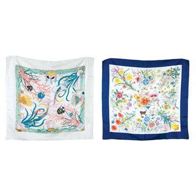 Lot 276 - Two V. Accornero for Gucci Scarves Comprising...