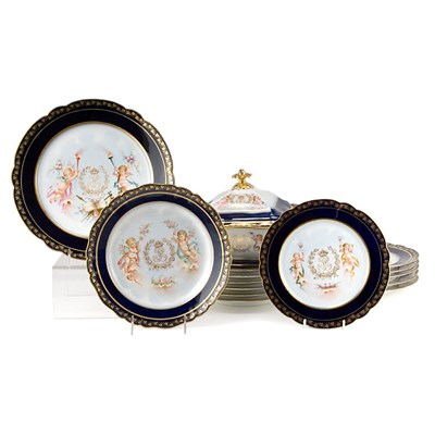 Lot 62 - Sevres Porcelain Dinner Service Comprising...