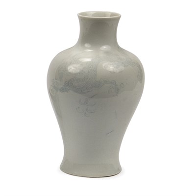 Lot 158 - Chinese White Glazed Porcelain Vase 19th...