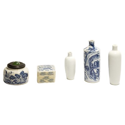 Lot 200 - Group of Five Chinese Glazed Porcelain...