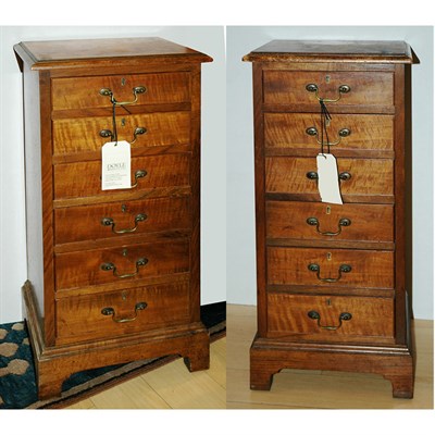 Lot 144 - Pair of George III Style Mahogany Miniature...