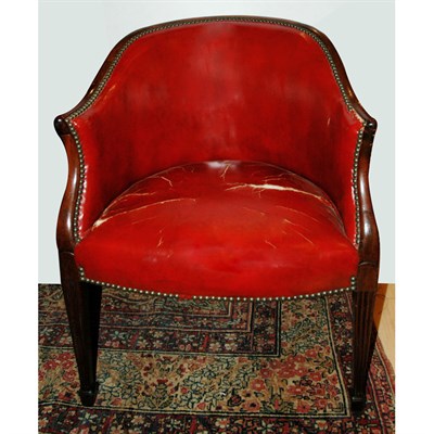 Lot 125 - George III Style Mahogany Tub Chair