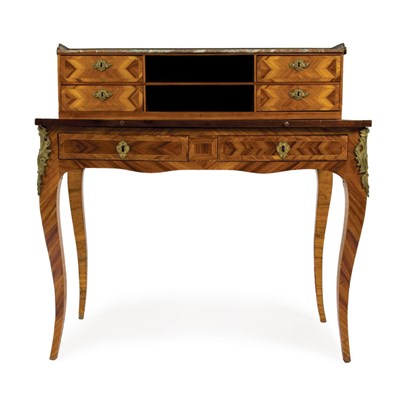 Lot 292 - Louis XV Style Marble Top Fruitwood Bonheur du...