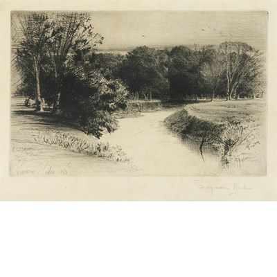 Lot 416 - Francis Seymour Haden (1818-1910) A SUNSET IN...
