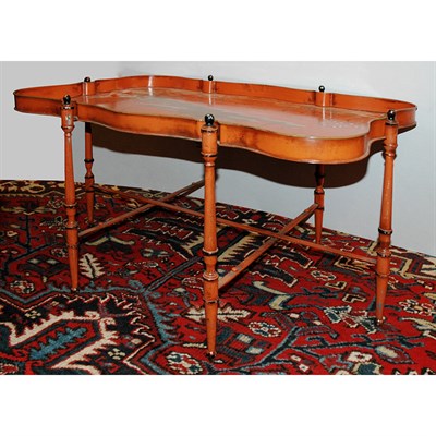 Lot 474 - Regency Style Chinoiserie Decorated Tray on...