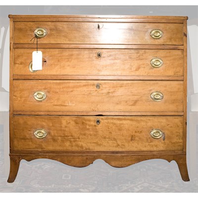 Lot 184 - Federal Cherry Chest of Drawers New England,...