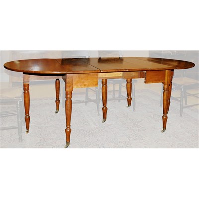 Lot 140 - Directoire Style Cherry Drop-Leaf Dining Table...