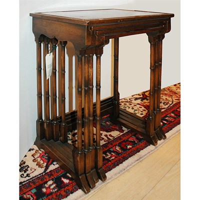 Lot 434 - Nest of Regency Style Mahogany Quartetto...
