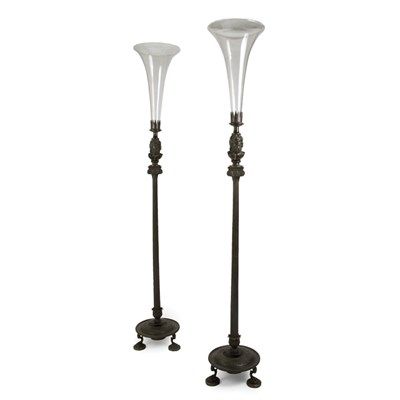 Lot 346 - Companion Pair of Renaissance Revival Bronze...