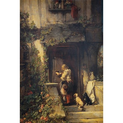Lot 11 - Louis Gabriel Eugene Isabey French, 1803-1886...