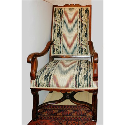 Lot 114 - Louis XIV Style Walnut Armchair