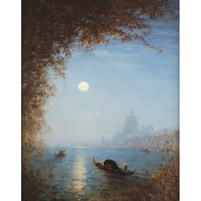Lot 14 - Felix Ziem French, 1821-1911 La Salute Signed...
