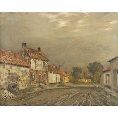 Lot 17 - Jean-Charles Cazin French, 1841-1901 Rue Grise...