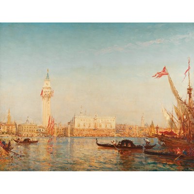 Lot 13 - Felix Ziem French, 1821-1911 The Grand Canal...