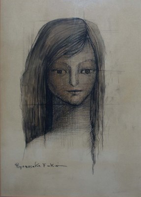 Lot 31 - Ryonosuke Fukui Japan, 1924-1986 Portrait of a...