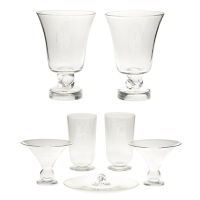 Lot 454A - Group of Steuben Glass Articles Comprising...