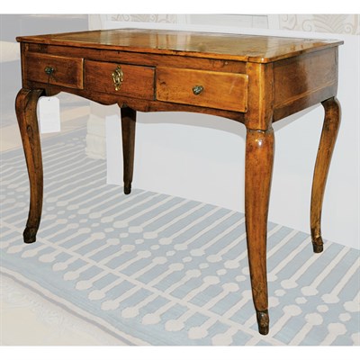 Lot 165 - Rococo Style Leather Inset Top Walnut Writing...