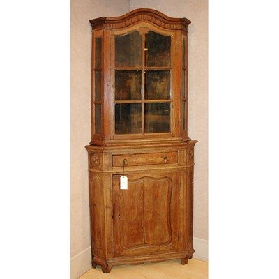 Lot 108 - Continental Rococo Style Oak Corner Cabinet...