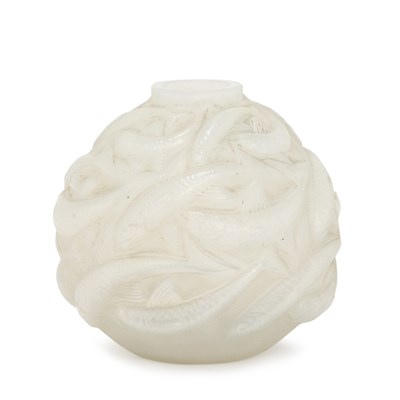 Lot 380 - Lalique Mold Blown Opalescent Glass Olerons...