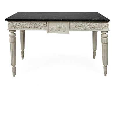 Lot 105 - Louis XVI Style Painted Console The...