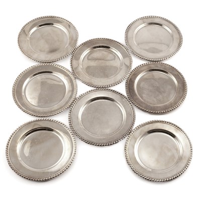 Lot 326 - Set of Eight Matthews Company Sterling Silver...