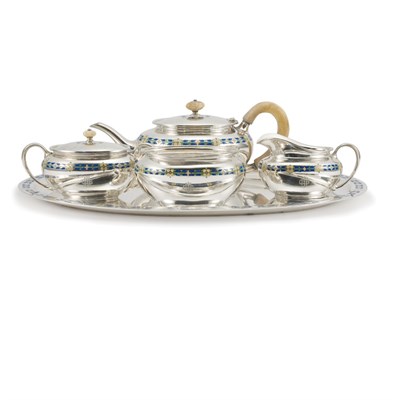 Lot 148 - Tiffany & Co. Makers Champleve Enameled...