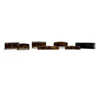 Lot 240 - Group of Seven Tortoise Shell Veneered Boxes...