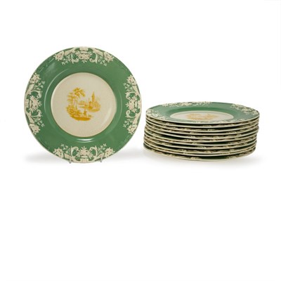 Lot 414 - Set of Twelve George Jones & Sons Ceramic...
