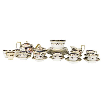 Lot 382 - Assembled English Porcelain Teaset 19th...
