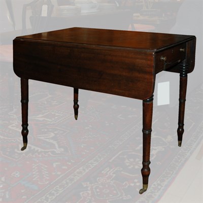 Lot 464 - Regency Mahogany Pembroke Table Height 27...